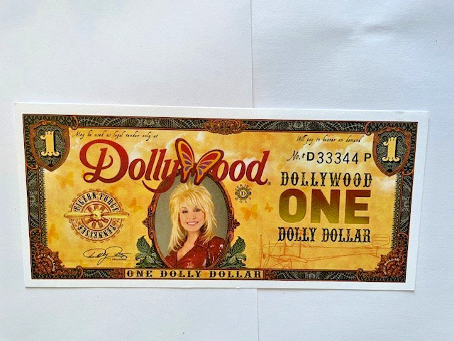 2011 Dollywood Dolly Dollar $1 Note “Barnstormer” – UNCIRCULATED Mint – Pristine