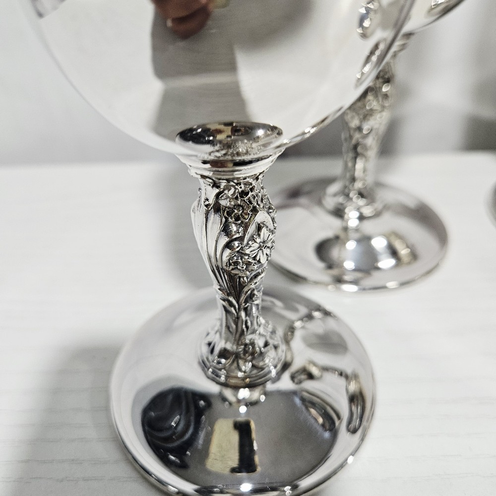 Silver Plate Goblets and Pitcher 5 pises