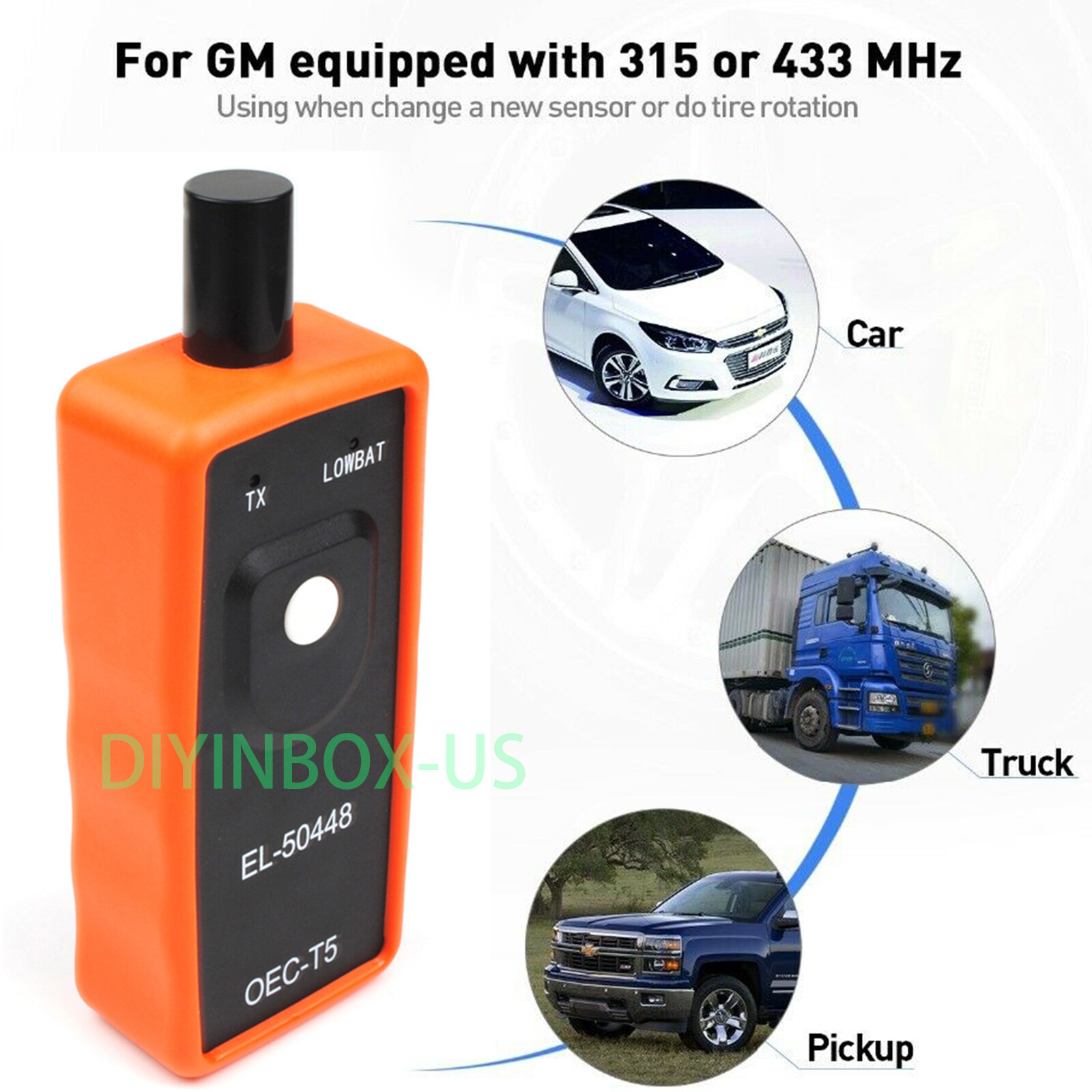 EL-50448 TPMS Reset Tool Relearn tool Auto Tire Pressure Sensor FOR GM Vehicles