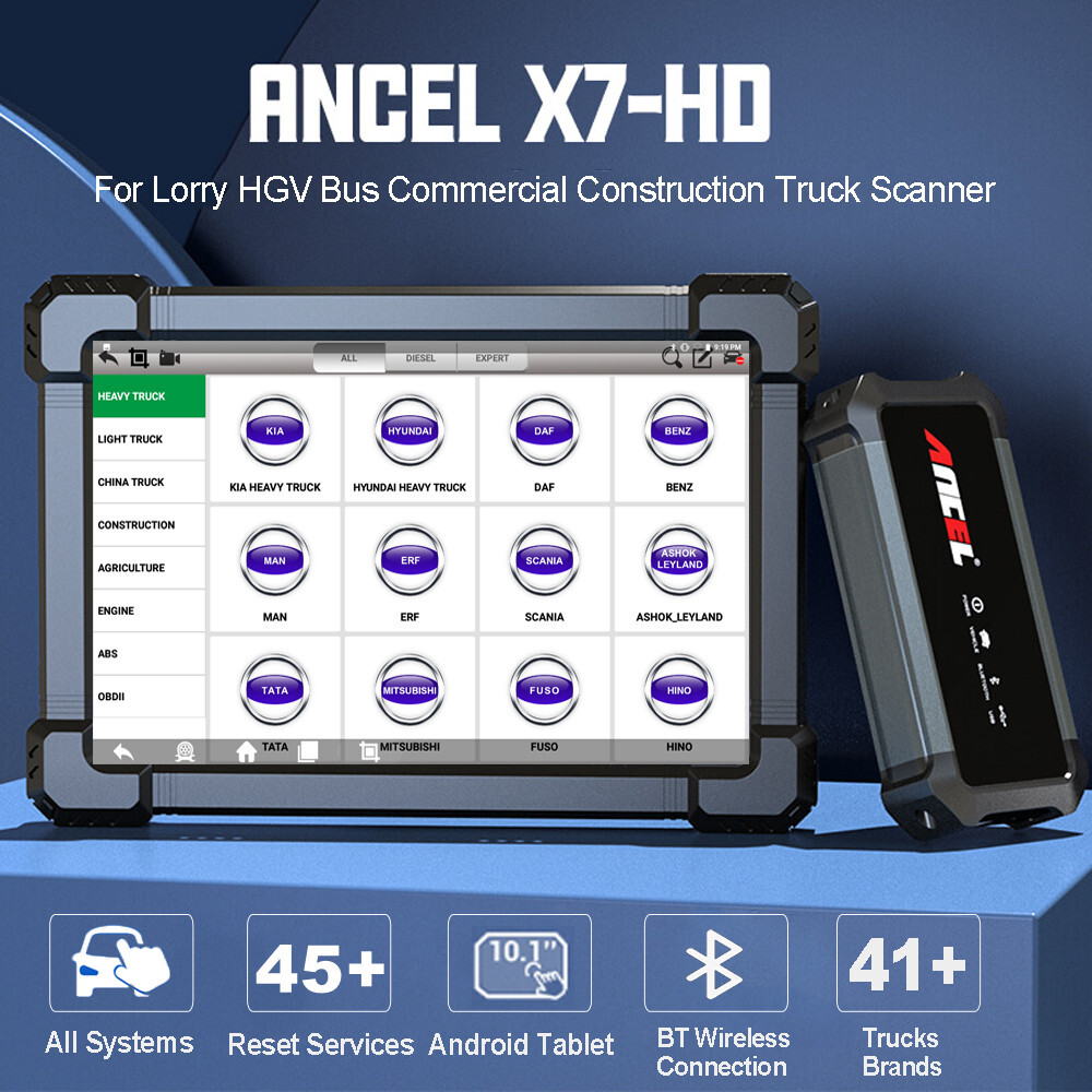 Diesel Scanner Full System OBD2 Diagnostic Tool DPF Regen ECU Coding Programming