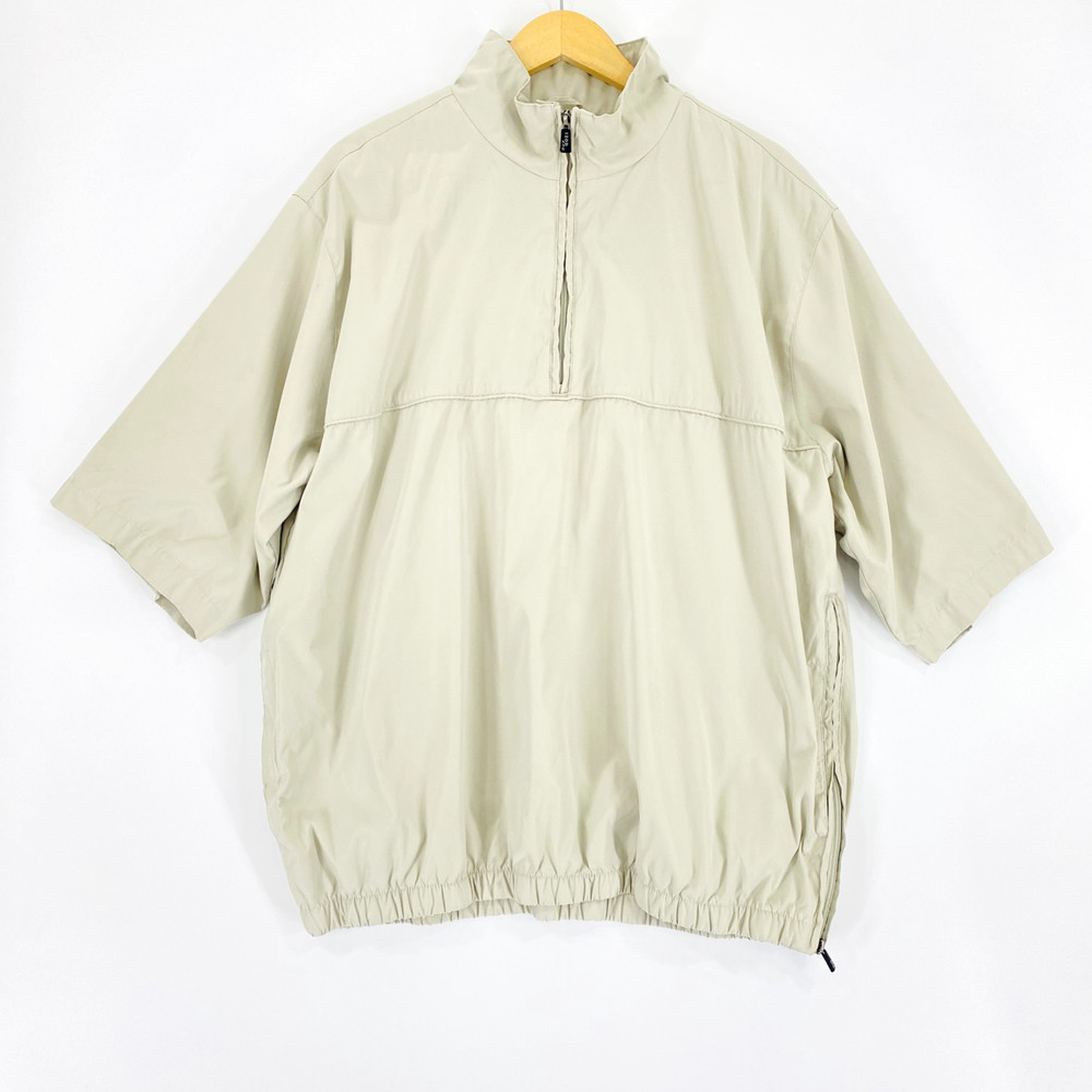 IZOD Men's Pullover Jacket Size XL Tan Extreme Function Golf-wear