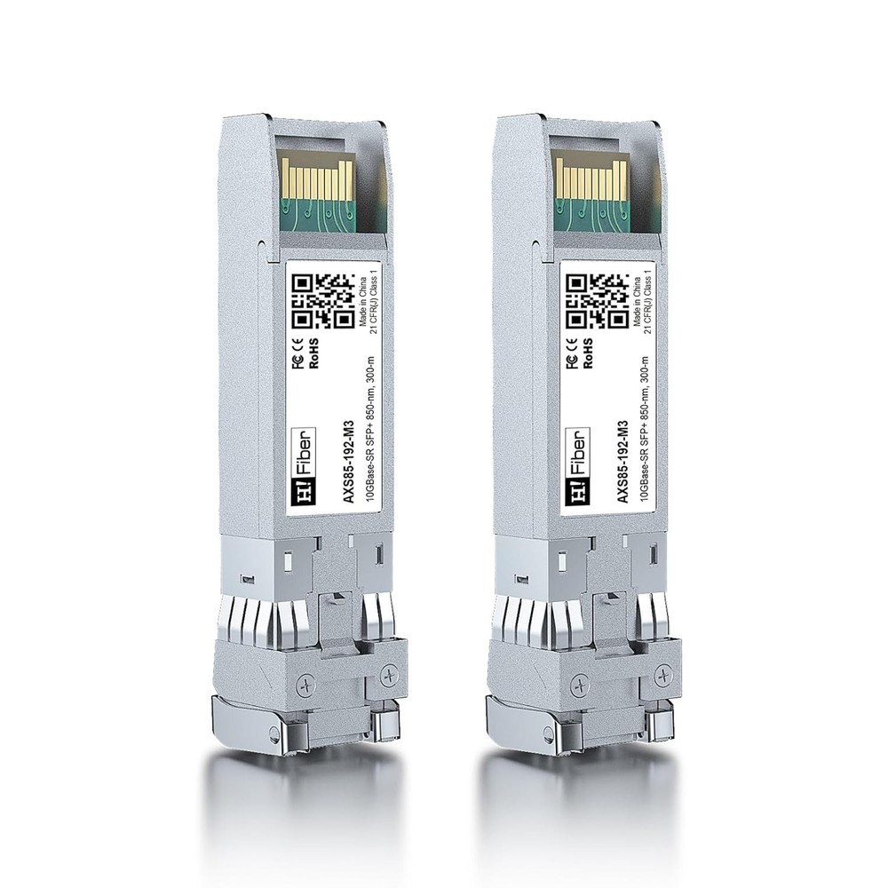 H!Fiber 10G Multimode SFP+ LC Module Transceiver 2 Pack