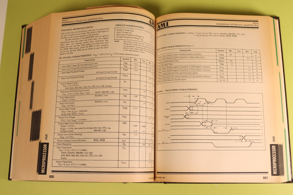 IC Master Book 1977 Computer Chip Collector's HC Bible Microprocessor Memory