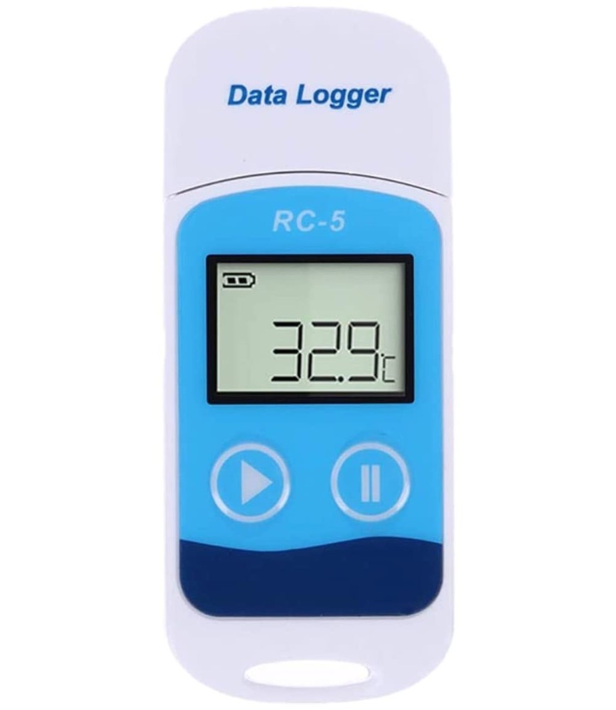 RC5 Mini USB Temperature Data Logger, Temp Recorder Internal Sensor PDF&CSVBer...