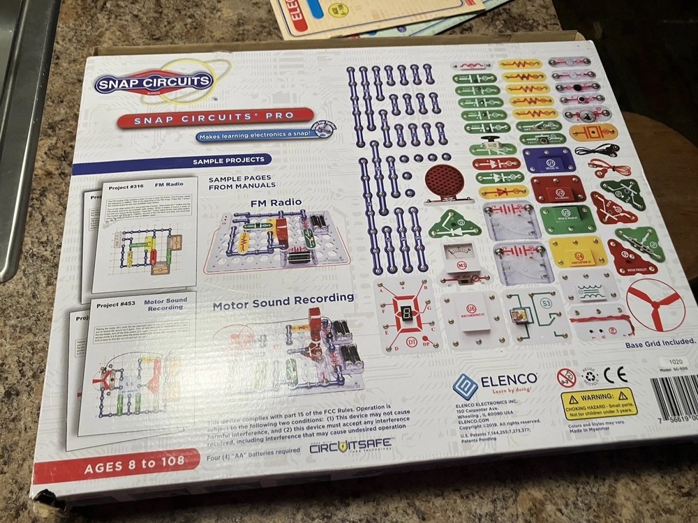 Snap Circuits Pro SC-500 Elenco 500+ Projects STEM Electronics Kit Elenco