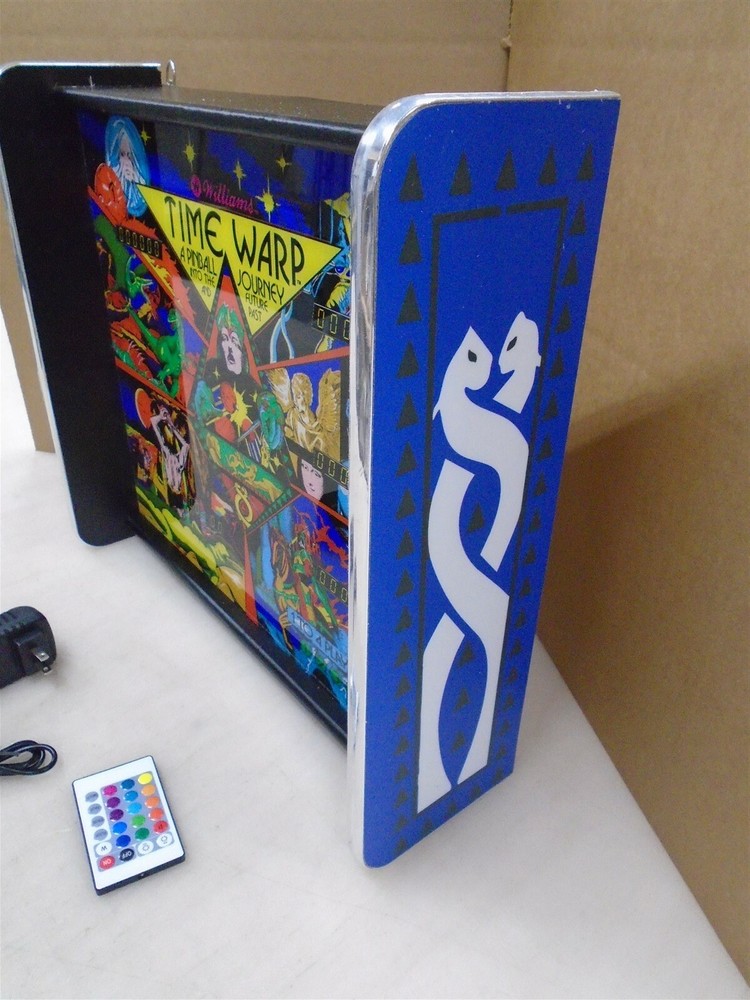 Williams Time Warp Pinball Head LED Display light box