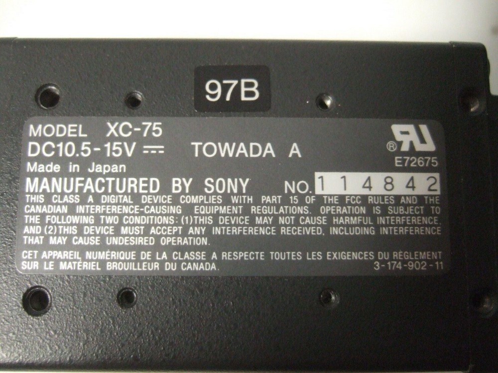 SONY CCD Video Camera Module XC-75