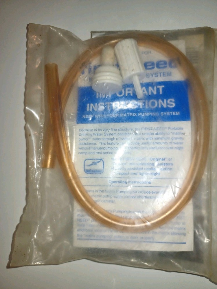 NEW Old Stock First Need Portable Water Purifier Microfilter Filter Deluxe Unit