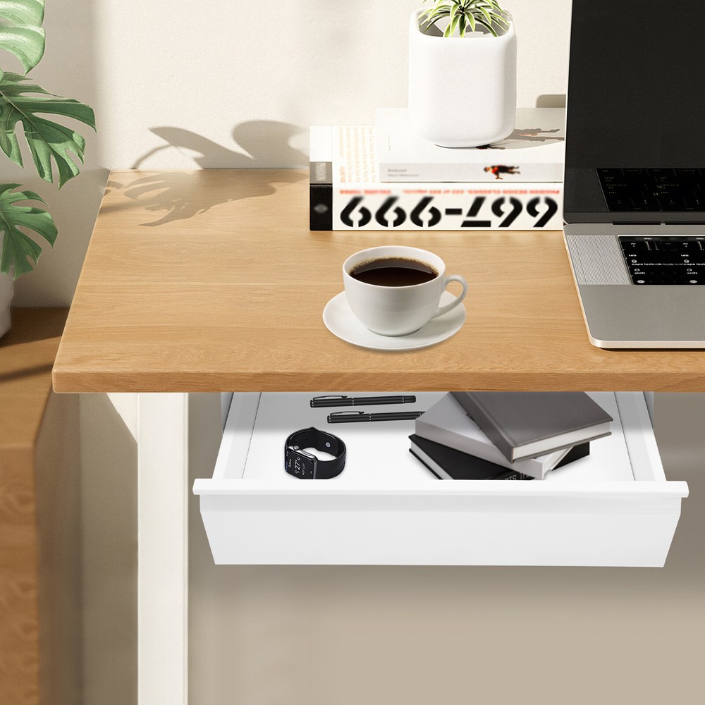 Under Desk Mounted Sliding Pull-out Drawer, Storage Organizer, Pull-out Drawer