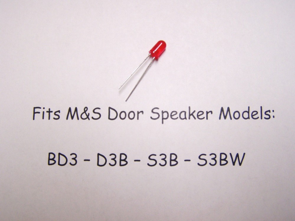 Red LED light for M&S Door Intercom w/Button D3B, S3B, BD3, S3BW