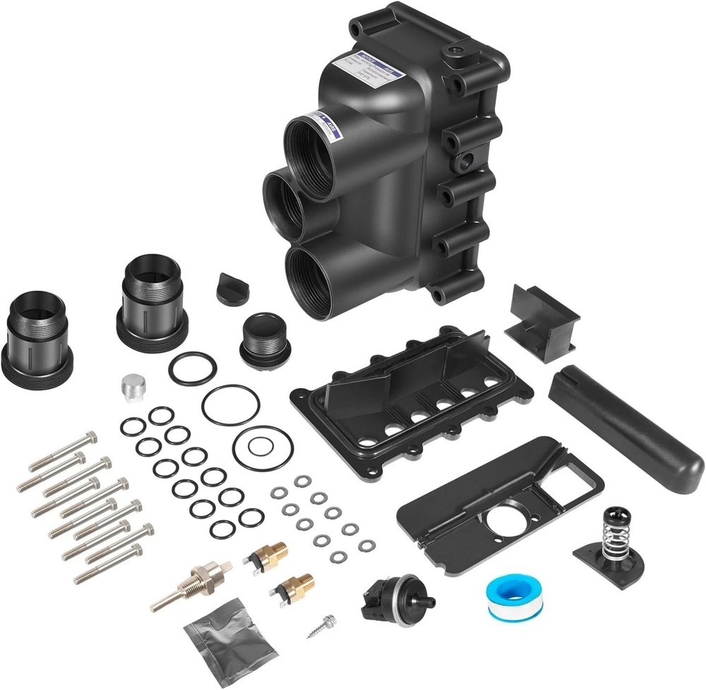Lightweight Manifold Replacement Kit for Efficient Pool & Spa Heating - 6.14 lbs