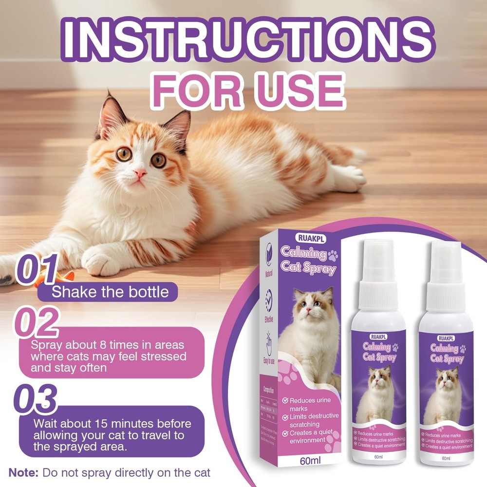 Cat Calming Spray 60 ML 2 Pack