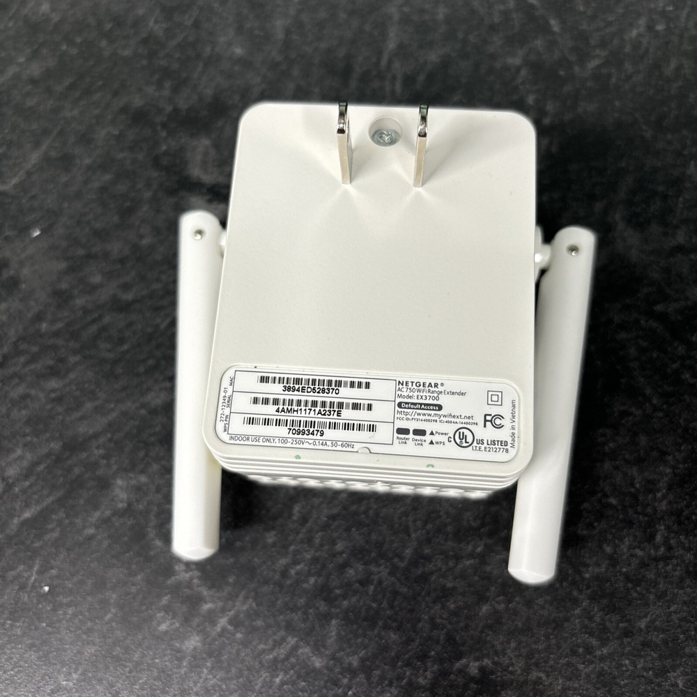NETGEAR AC750 Wi-Fi Range Extender Model EX3700
