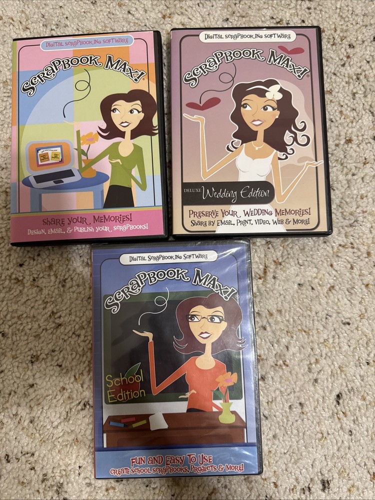 Scrapbook Max Wedding Edition School Edition Computer Program Software