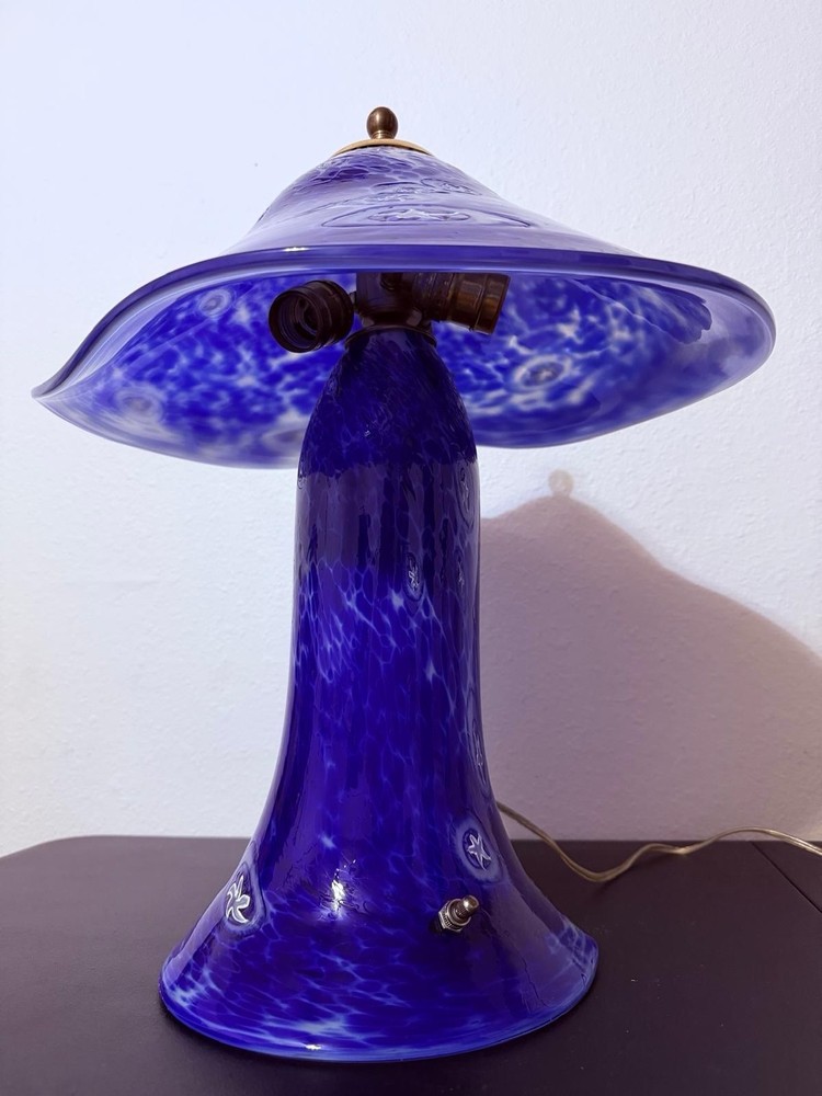 Nicholson table lamp blown glass