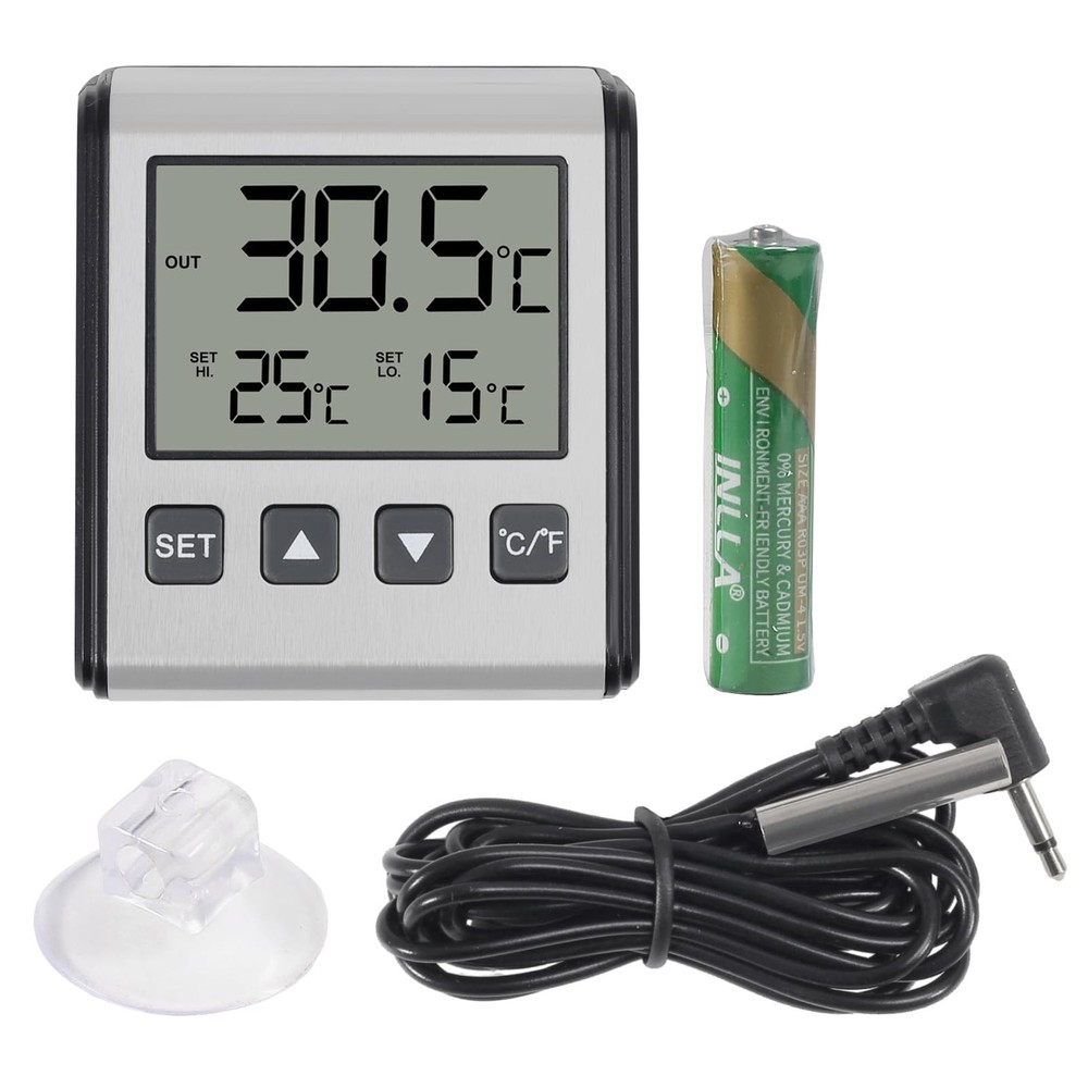 2pcs Fridge Refrigerator Thermometer Freezer Thermometer high and Low Tempera...