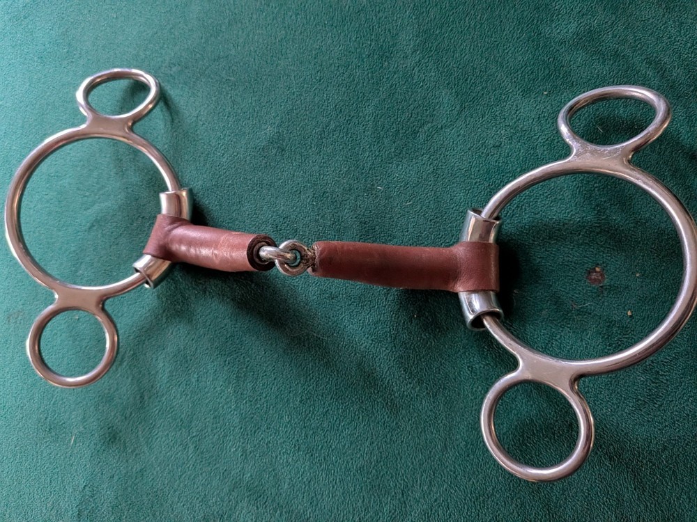 Leather Wrapped Robart Pinchless Two Ring Gag