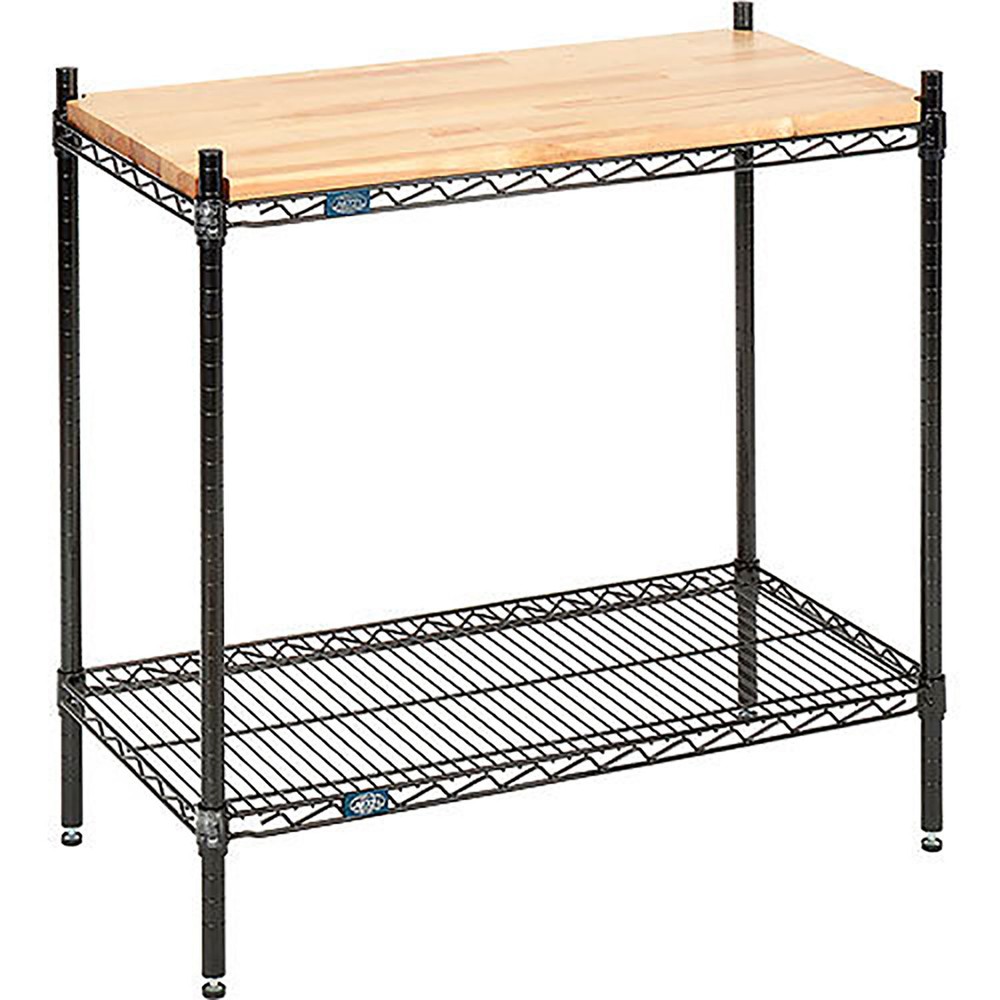 Nexel Chrome 2 Tier Display Unit 36"W x 24"D x 34"H