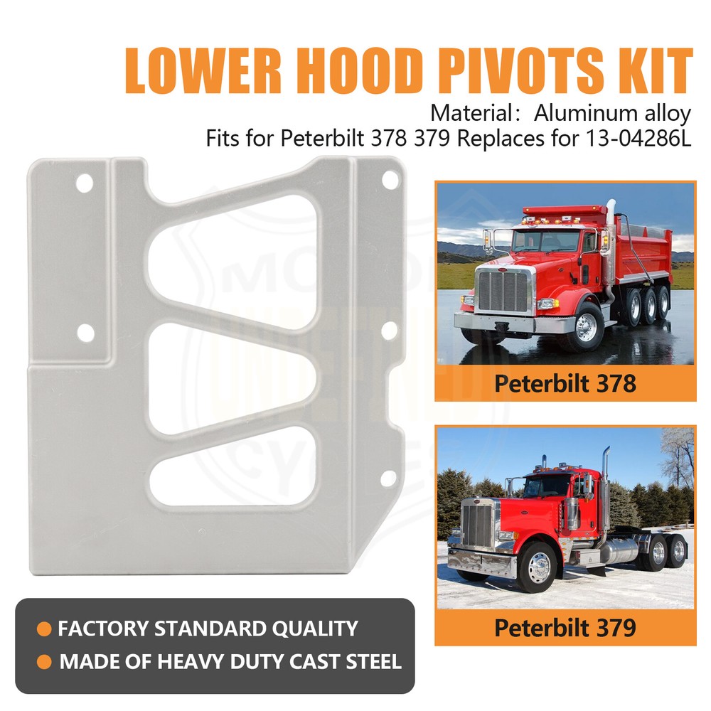 Left Upper Hinge Hood Pivot Bracket For Peterbilt 379 / 378 Replace #13-04286L