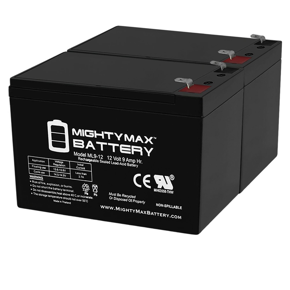 Mighty Max 12V 9AH Compatible Battery for APC Back-UPS Pro 1500 - 2 Pack