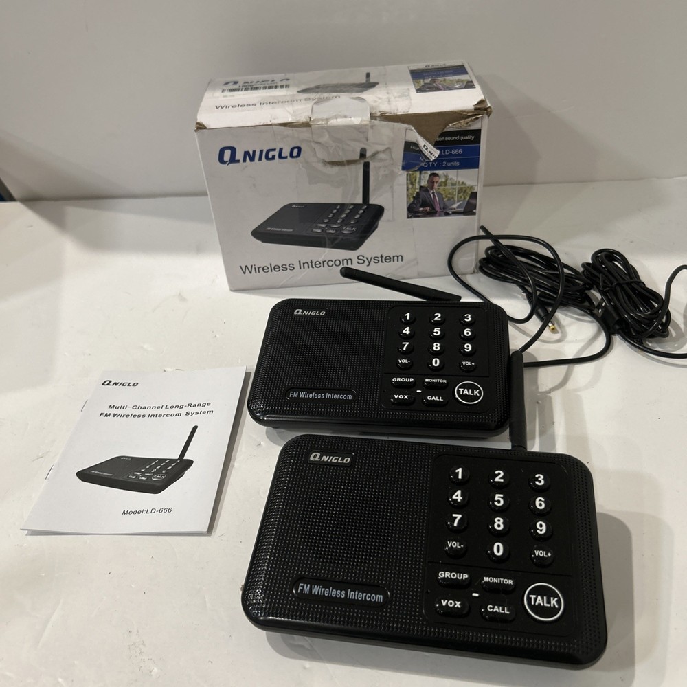 Qniglo Wireless Intercom System LD-666 - 2 Pack