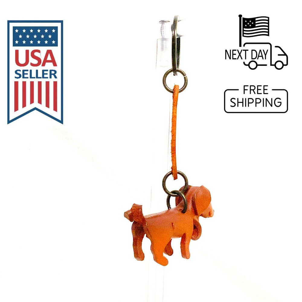 LABRADOR RETRIEVER Handmade Leather Keyring #2
