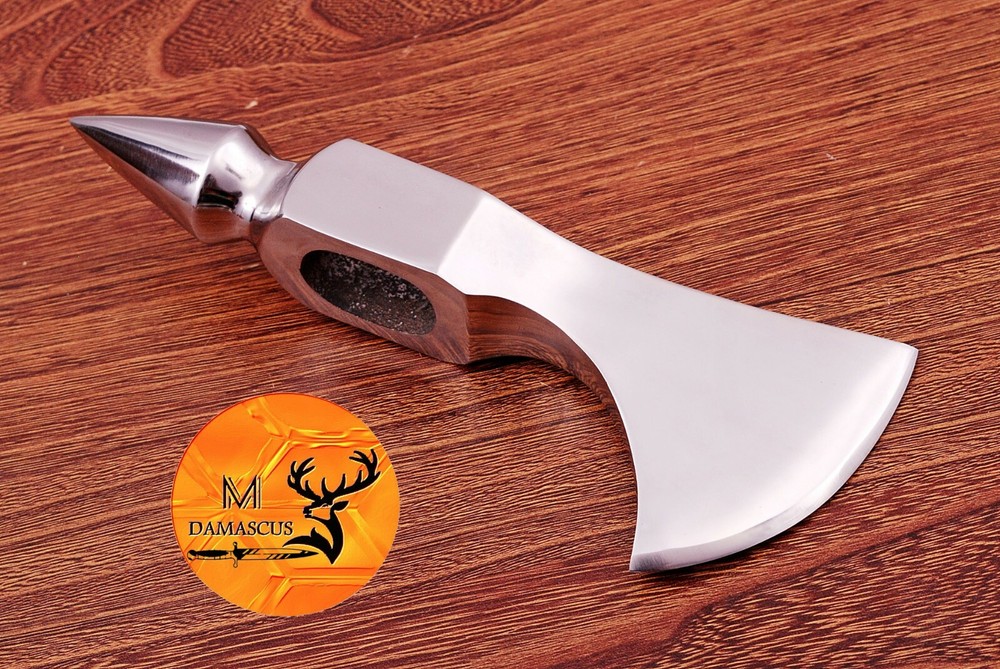 HAND MADE CARBON STEEL AXE HEAD / HATCHET TOMAHAWK THROWING 633