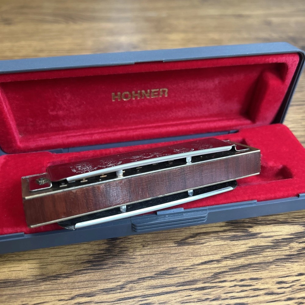 "THE CHROMONICA" MODEL 260 "C" BY M. HOHNER HARMONICA ORIGINAL STORAGE CASE