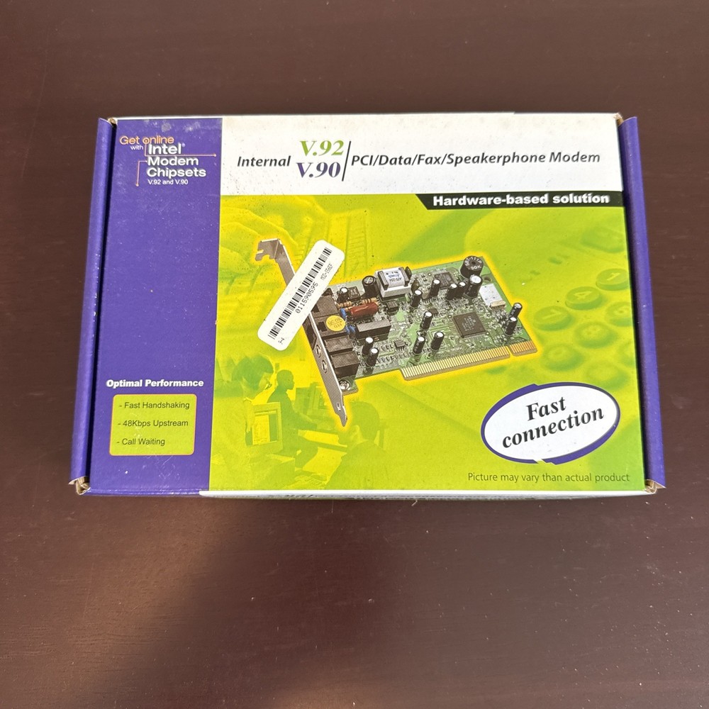 INTEL MODEM CHIPSET INTERNAL V.92 & V.90 PCI/Data/Speakerphone Modem  New in Box