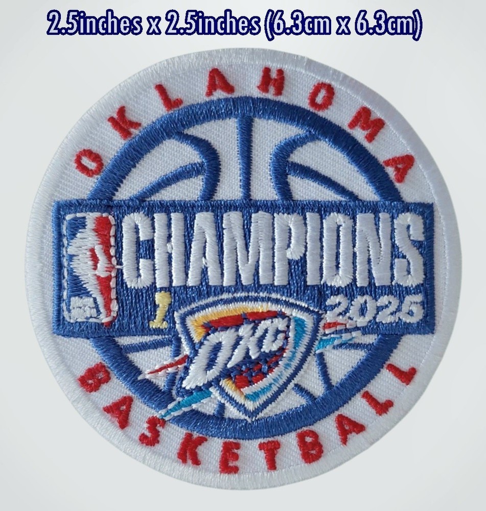 Oklahoma THUNDERS2025 Set 10PCS PER PACK LOGO PATCH,IRON,​Sewing​ on​ Fabrics