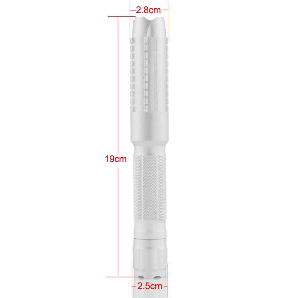 Adjustable Focus Blue Laser Pointer Visible Beam With Batteries & Charger