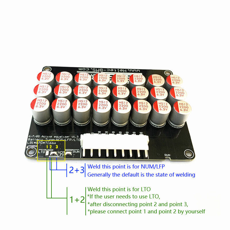 Heltec BMS 4-6S Capacitance Active Balancer for Car Audio Lithium Batteries