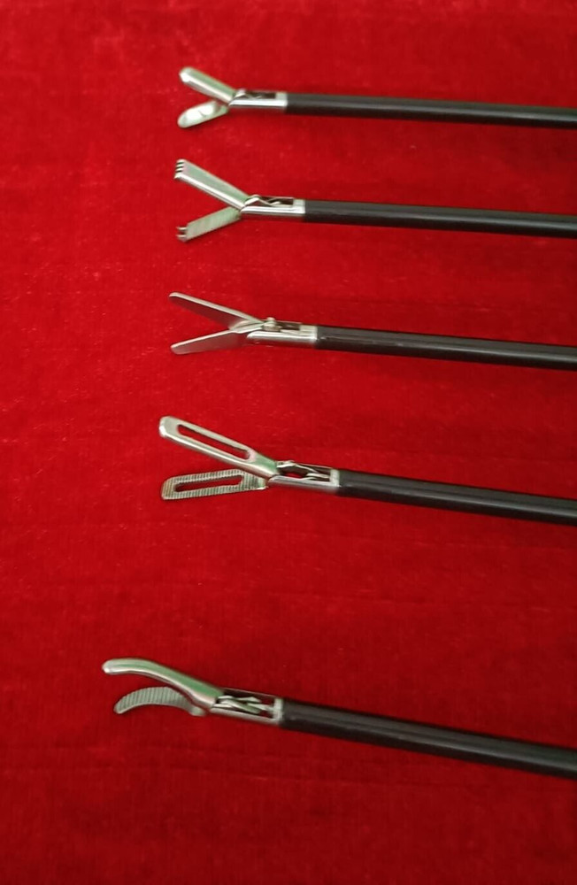Laparoscopic Graspers/Forceps 5mmx330mm Best Quality Reusable Instruments-5pc