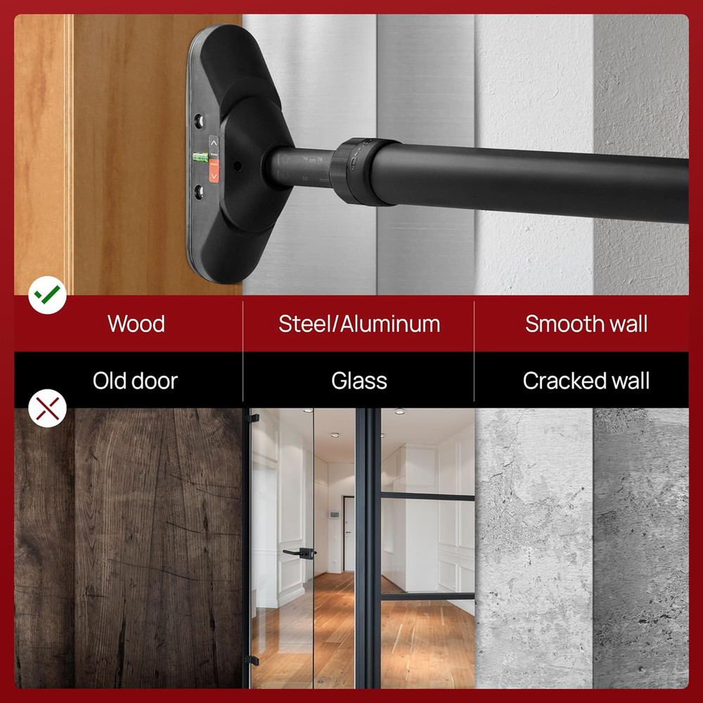 Heavy Duty Wall Mounted Pull up Bar, over Door Pull up Bar for Doorway, Multi Gr