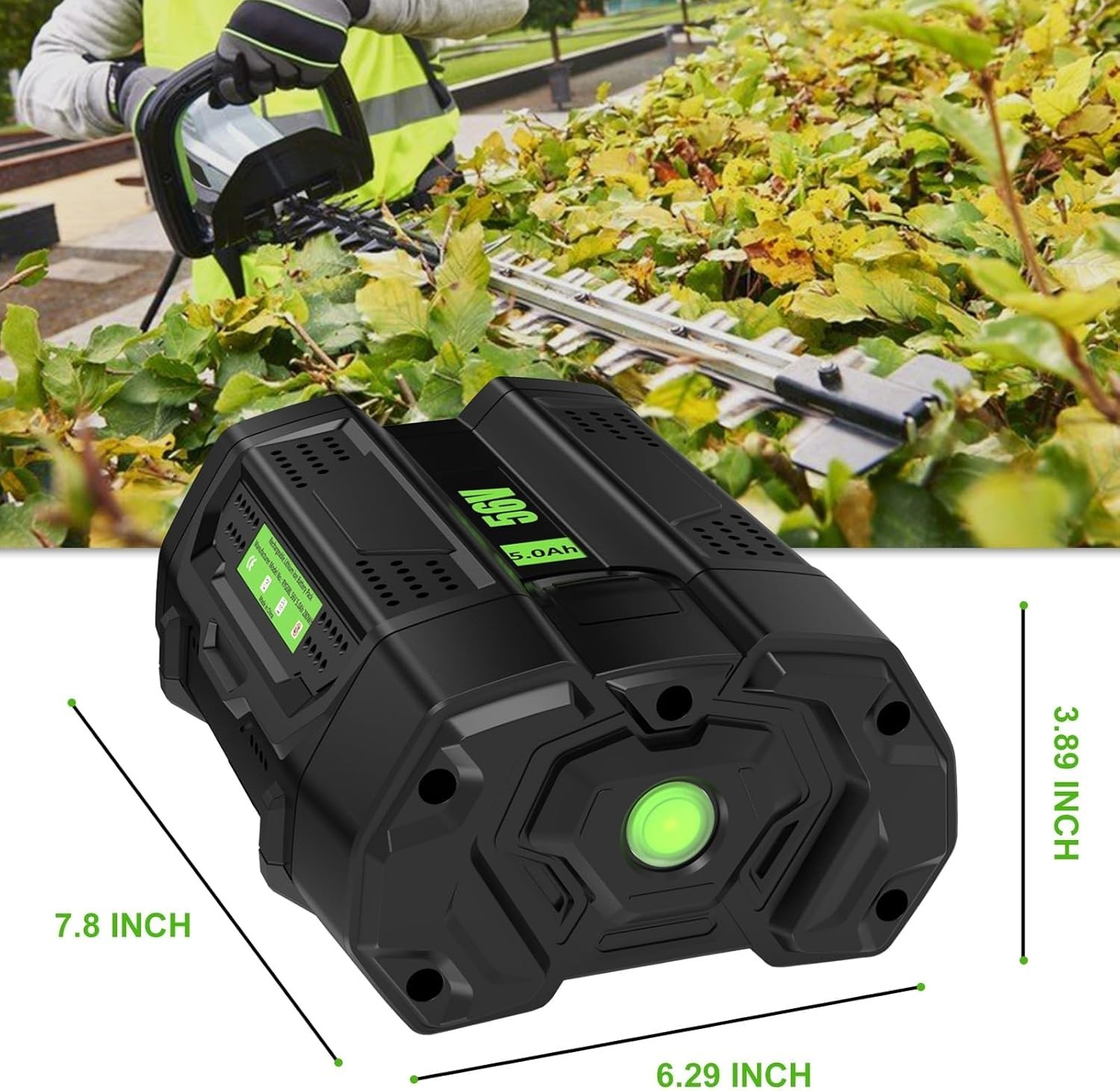 For Genuine EGO POWER+ BA2800T 56V 5.0 AH Battery w/ Fuel Gauge 56 Volt Power+