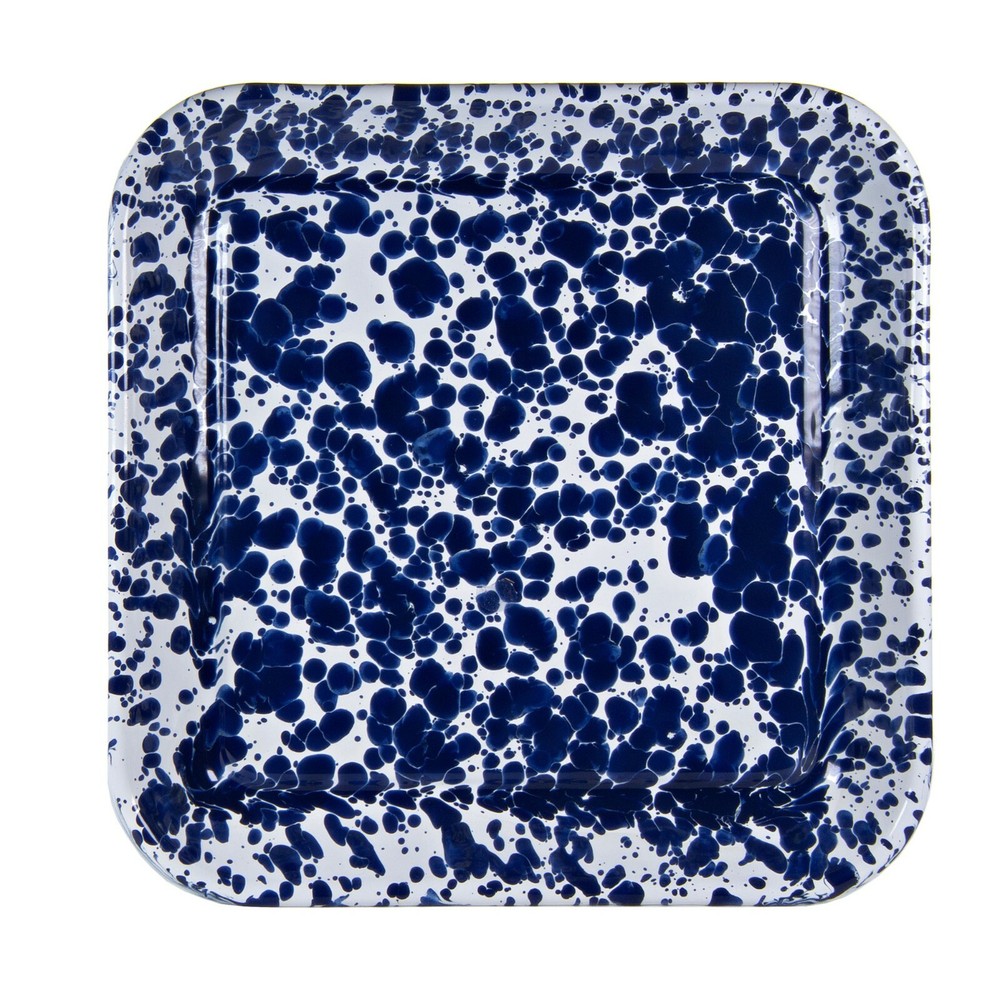 Golden Rabbit Enamelware Square Tray, Baking Sheet (Single), 6 Color Choices