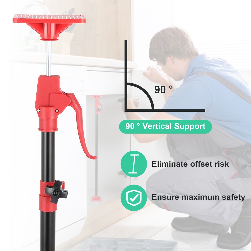 Adjustable Support Pole, 45"-114" Cabinet Jack Support Pole Third Hand Tool 2PC