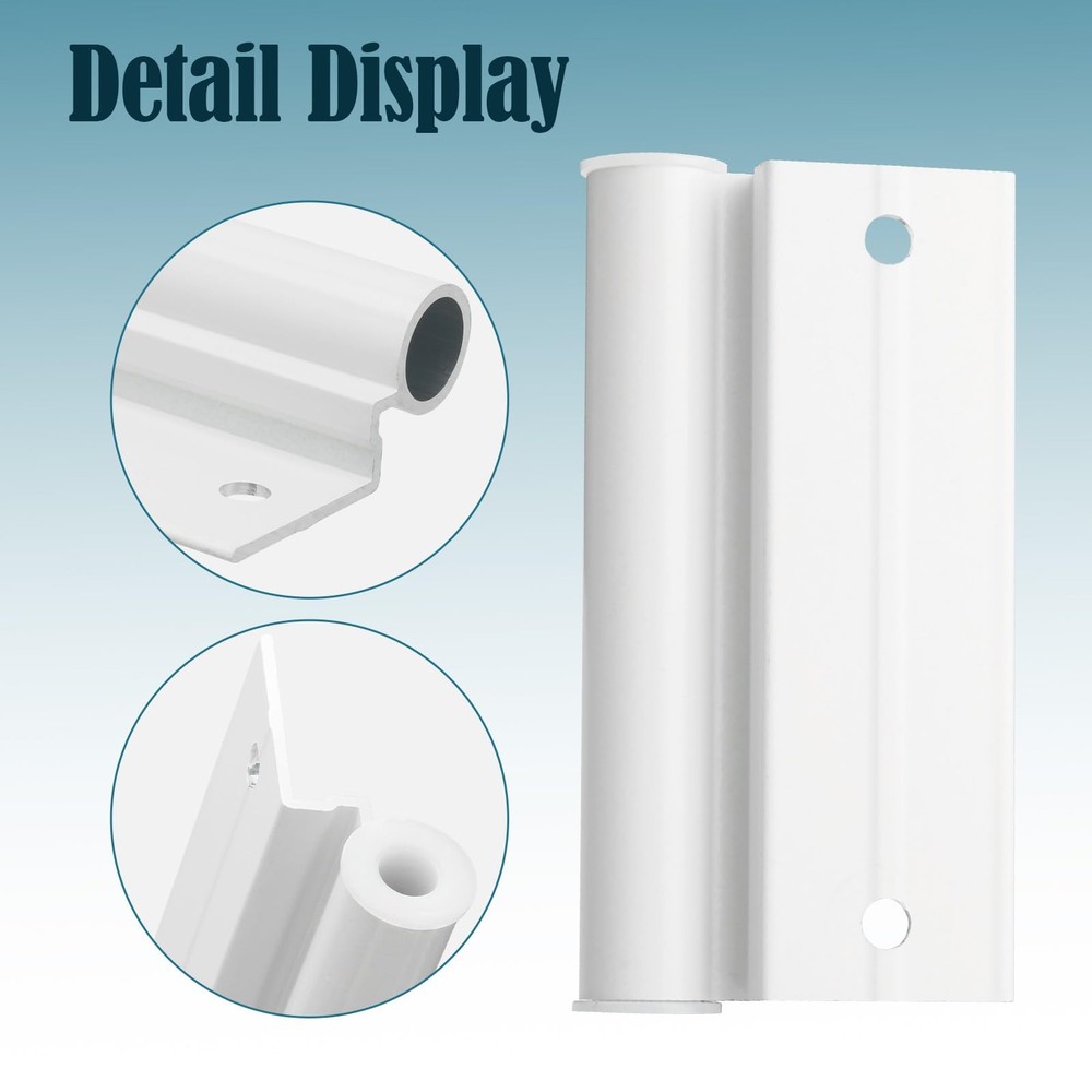 Lower Screen Door Hinge Leaf for Anderson Storm Replacement, White