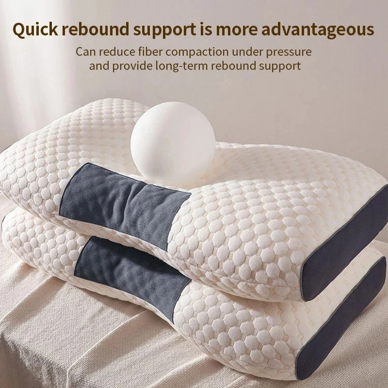 2PC Memory Foam | Neck Pillow Sleeping | Soft Ergonomic Cervical Support Cushion
