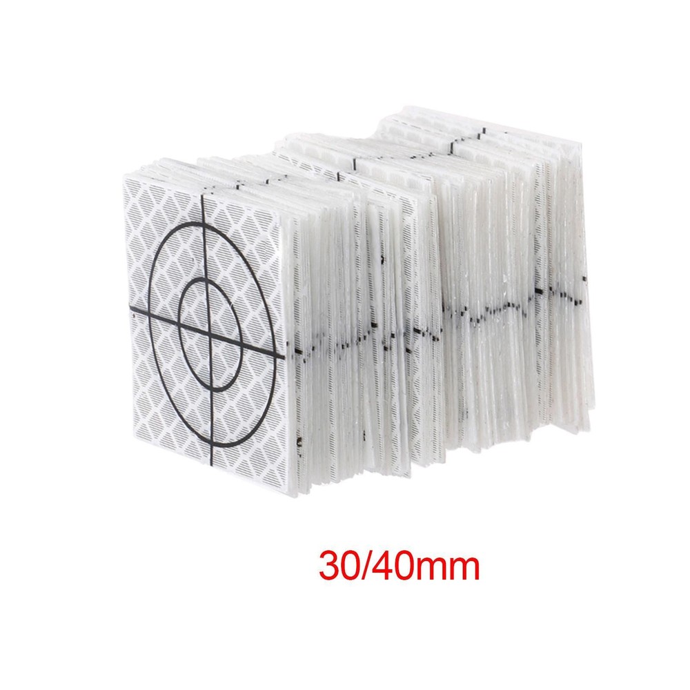 100Pcs Reflective Target Sheets Reflective Tape Target for Total , Bridge