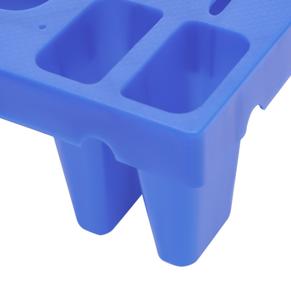 6PCS Plastic Floor Pallet, Blue PP Pallets, Lightweight Plastic Pallets