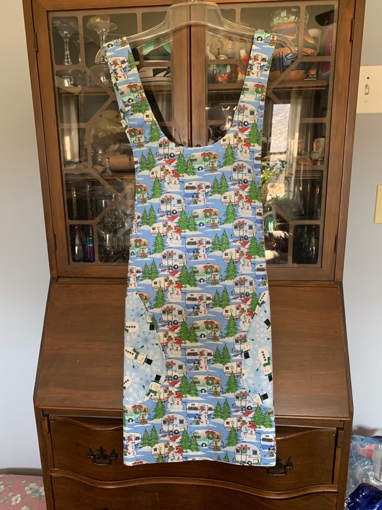 Handmade reversible crossbody apron