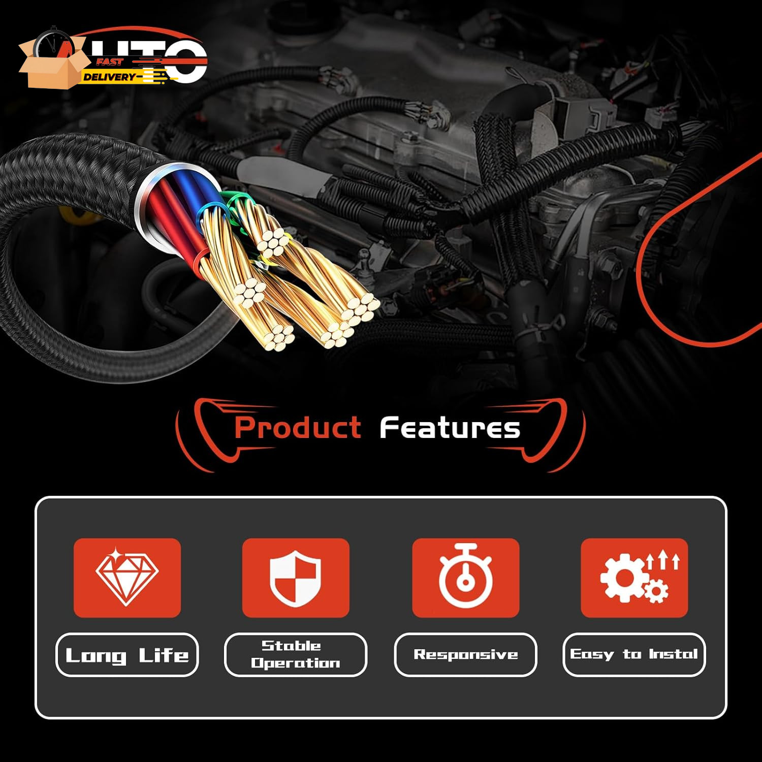 Oil Level Sensor Connector 3 Pin Wiring Harness Compatible with VW Passat B5 Au