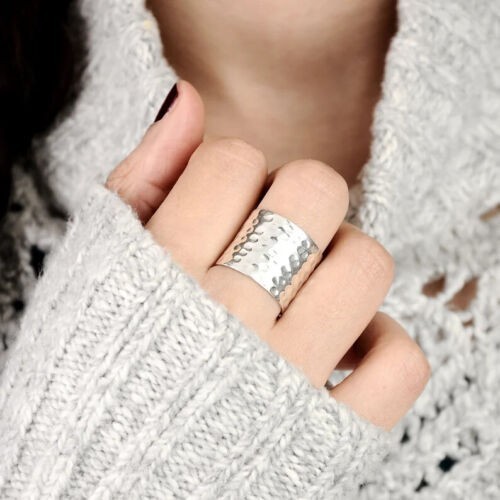 Solid 925 Sterling Silver Band & Statement Ring Handmade Ring All size R-61