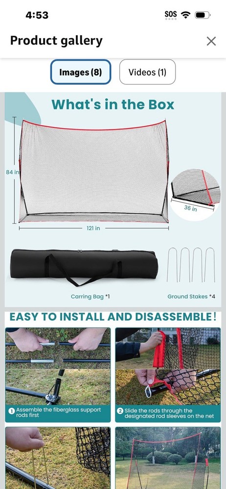 Golf Nets For Backyard 10 X7Ft