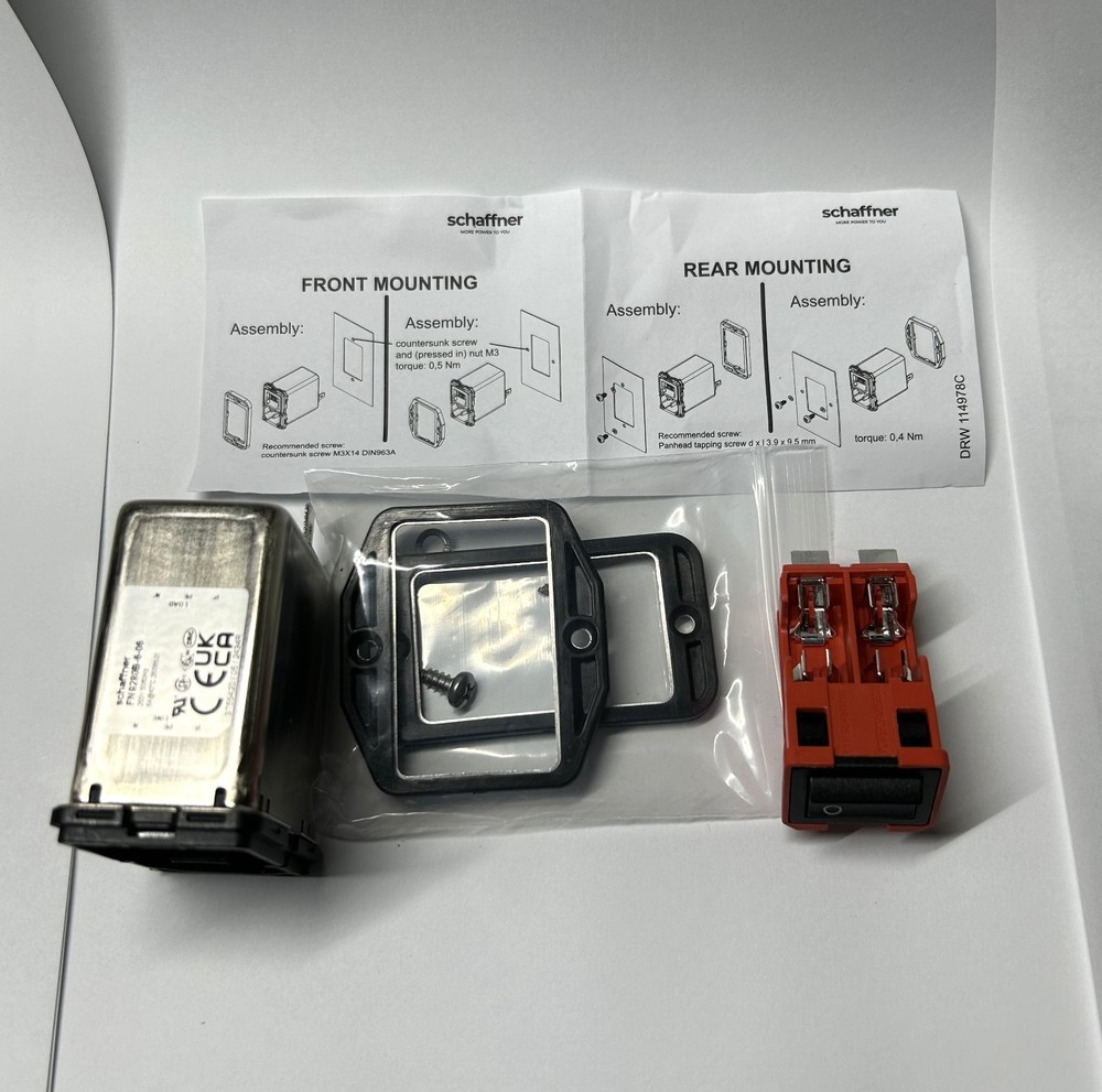 Schaffner Ultra Compact Versatile Filtered Power Entry Module FN9280B-6-06 1pc