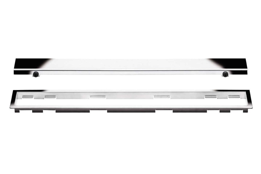 KERDI-LINE 3/4" Frame 20" Solid Grate Chrome KL1AR19EP50