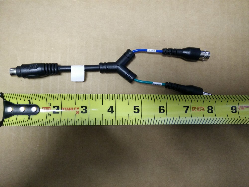 MicroDISC S-Video to 2x BNC Breakout Cable