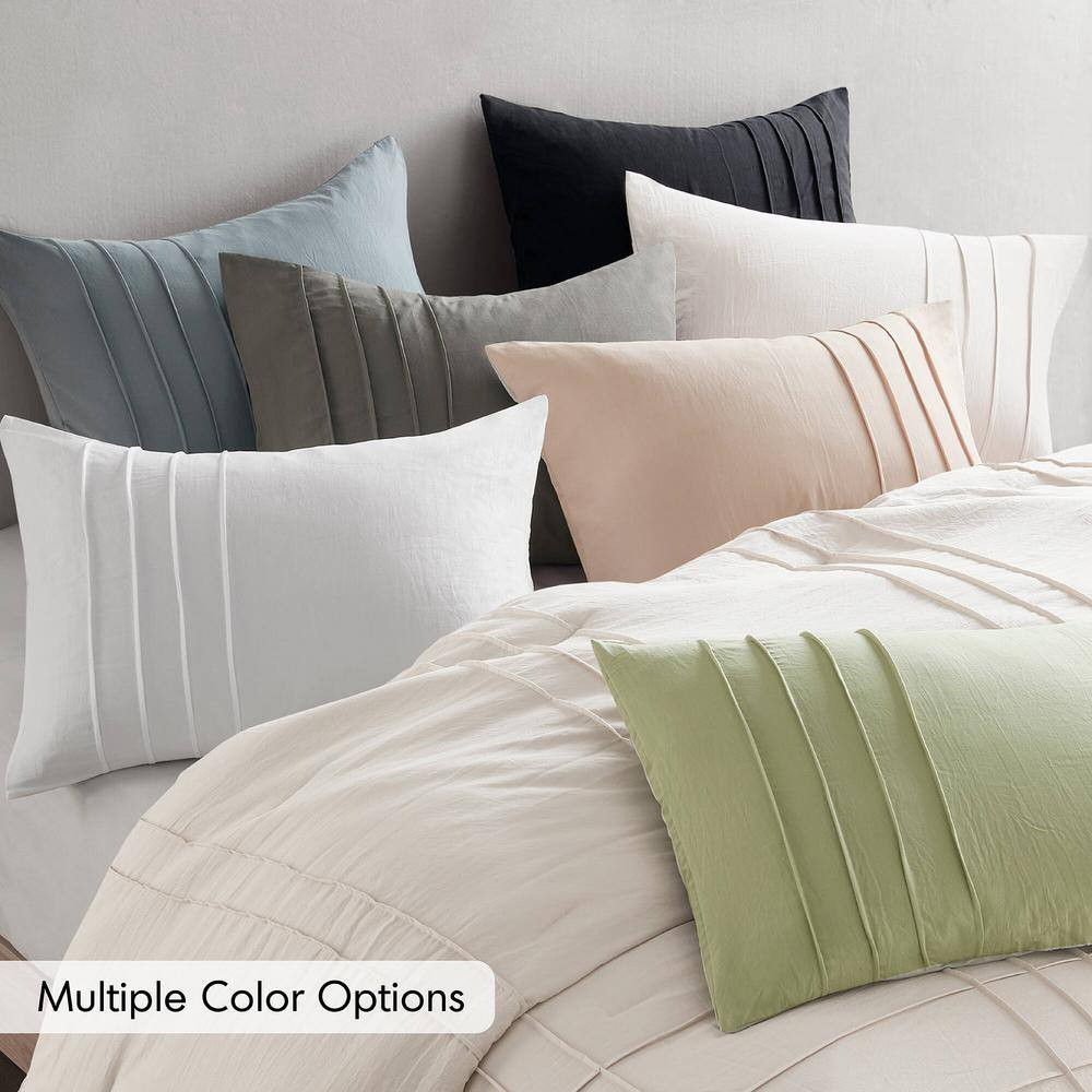 Porter 3-Piece Blush Solid Microfiber Cal King Comforter Set