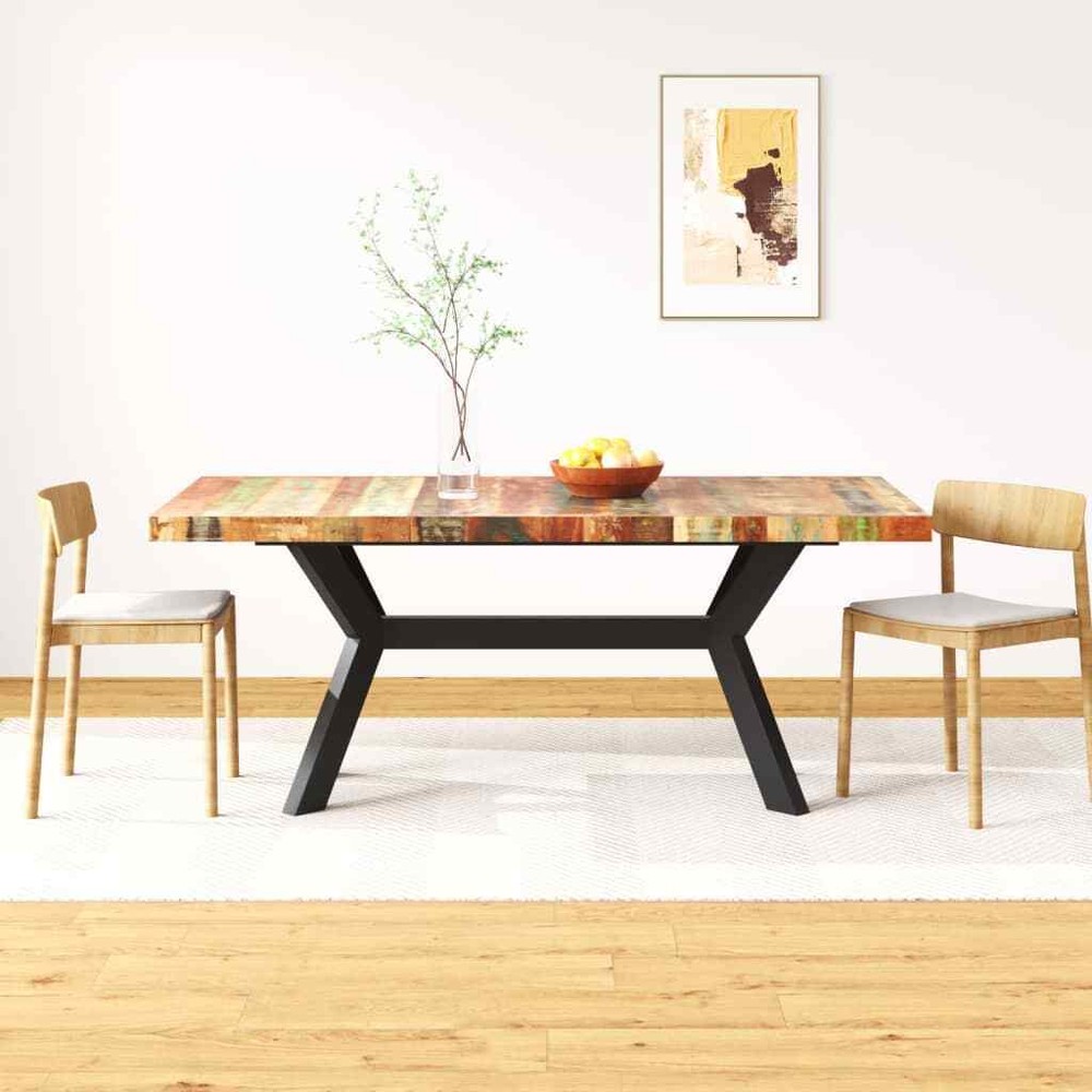 Dining Table Kitchen Table Dining Room Dinner Table Solid Mango Wood vidaXL